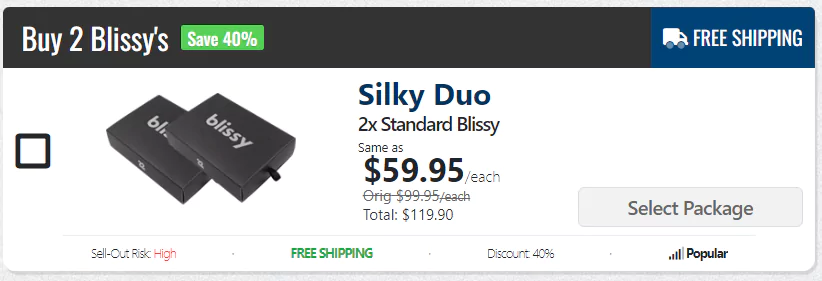 order Blissy Pillowcase